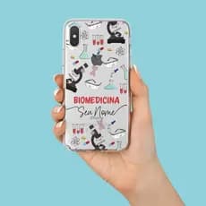 Capa Capinha de Celular Personalizada com sua Profissão - Biomedicina