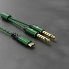 Cabo Auxiliar Áudio Tipo Usb C X P10 Duplo L R Stéreo 1m MCB-044