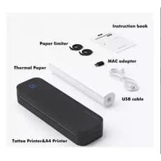 Mini Impressora Térmica A4 mp8028 Tattoo Bluetooth