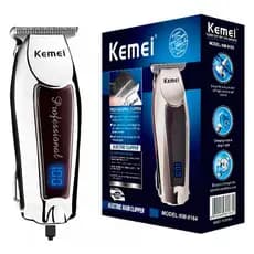 Máquina De cortar cabelo barbearia profissional com display led Kemei 9164