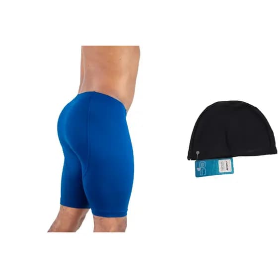 bermuda de natação masculina 1touca