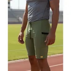 Bermuda De Compressão Masculina Com Bolso Corrida