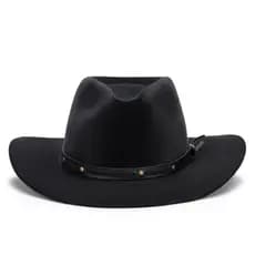 Chapéu Gustavo Lima Caipira Fedora Aba Curvado Masculino Feminino Rodeio Country
