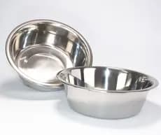 Kit 2 Tigelas Comedouro E Bebedouro Para Cães E Gatos Inox 750Ml Chalesco