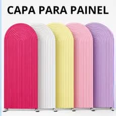 Capa para Painel Romano Sublimado 3D Tecido com Elástico 1x2m - Decoração de Festas e Eventos