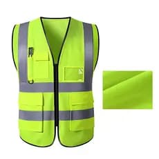 Colete Refletivo De Segurança Cor Brilhante De Trânsito De Múltiplos Bolsos Mineradores De Carvão Vegetal Uniform