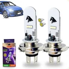 Lâmpada Farol de Led Par H4 Carro/Moto 8000k Kit Super Branca Stallion do Cavalinho Farol Alto Baixo