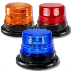 Giroled Giroflex Alto Brilho Emergência 12v-24V Imã Ambar Azul Vermelho Sinalizador Rotativo Bivolt