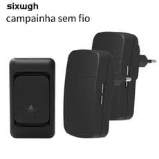 Campainha sem fio campainha residencial 180M alcance 38 carrilhão plugue da UE