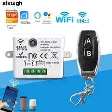 Interruptor Inteligente WiFi Tuya De Controle Remoto Suporta Smart Life APP Funciona Com O De Voz Google Home Alexa