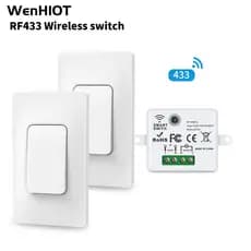 RF433 Interruptor Inteligente Sem Fio De Parede À Prova D'água Luz De Retrofit Necessidade De Bateria