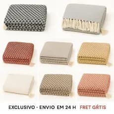 Manta para Sofá King Size 2, 3 ou 4 Lugares Retrátil  2,50 x 2,40 m Luxo Decorativa - Capa p/ Sofa