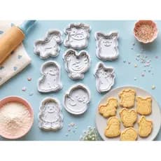 Cortador Biscoito Massinha Biscuit Fazendinha 7 Unidades
