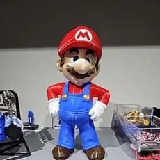 Mario Bross Impressão 3D 30 cm Super Mario Enfeite Decoração  Super Nitendo.