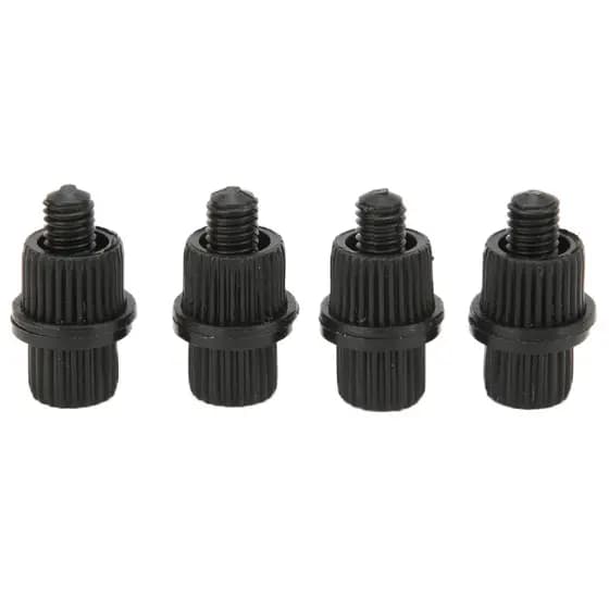 4 Pçs Parafuso Da Placa De Licença 6Mm Rosca Preto Náilon Antiferrugem Resistência À Corrosão New7.1