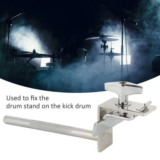 fgstbr Braçadeira De Suporte De Tambor Baixo Ajustável Metal Sino Clipe Acessórios De Fixação De Percussão5in