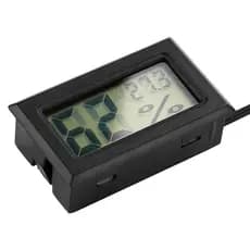 fgstbr Medidor De Umidade E Temperatura LCD Higrômetro Termômetro Para Violino Guitarra Ukulele (Preto)