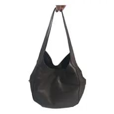 Bolsa Couro Legítimo Com 3 Repartições Design Elegante