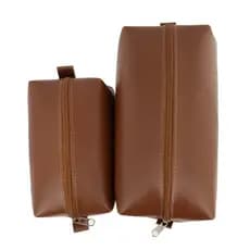 Kit 2 Bolsas Necessaire Organizadora Porta Objetos Estojo Viagem Maquiagem  Unissex
