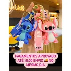Chaveiro Emborrachado Stitch Filme Lilo e Sititch Disney Colecionavel Bolsa Mochila Chave