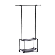 CABIDEIRO ARARA DE ROUPA SAPATEIRA ORGANIZADOR VARAL 2 PRATELEIRAS LOJA QUARTO LUXO