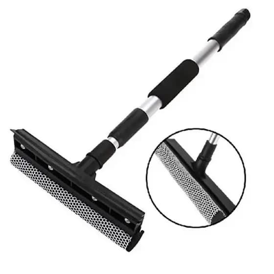 RODO LIMPA VIDROS MOP EXTENSIVEL DUPLO JANELA SACADA LAVA SECA RODINHO TELESCOPICO PROFISSIONAL