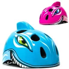 Capacete Infantil Tubarão Shark Com Regulagem Ultraleve Bike Bicicleta Aro 14 16 20 Criança
