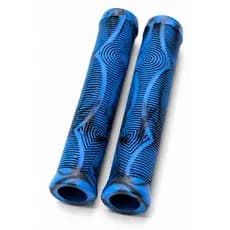 Manopla Silicone GTA Modelo Gios Sem Flage 165mm Azul/Preto Bicicleta Freeride DIRT Jump Grau Bike Luva