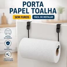 Porta Papel Toalha Suporte Metal Rolo Cozinha