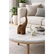 Elefante Decorativo Efeito Crochê Design Moderno e elegante