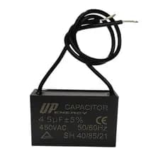 01Pç/03 Pçs/08 Pçs Capacitor Quadrado 4,5uF CBB61 50/60Hz 2 Fios Usado em Ventilador e Outros