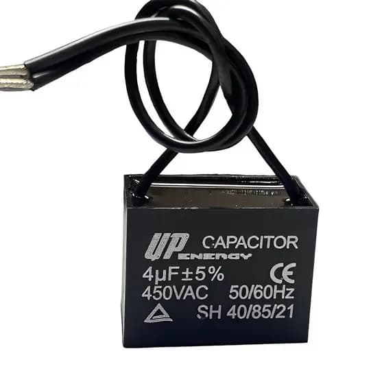 01 Pç/03 Pçs/07 Pçs Capacitor Quadrado 4uF CBB61 50/60Hz 2 Fios Usado em Ventilador e Outros