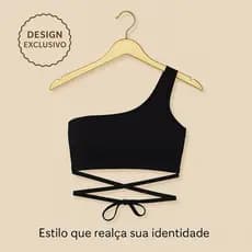 Top Fitness Moderno com Alça Única e Design Assimétrico Conforto e Estilo para Qualquer Ocasião