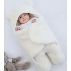 Saco de Dormir Cobertor Bebê Ursinho Sherpa + Soft Menino e Menina