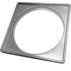 Caixilho Inox 10x10 Porta Grelha Para Ralo Suporte Quadrado Porta Ralo Inox 304 Para Box Banheiro