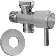 Registro Torneira Para Ducha Higienica Universal Cromada Abs Chuveirinho Bidê Higiênico 1/4 De Volta