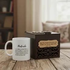 Caneca Com Caixa convite padrinhos casamento Lembrancinha padrinhos noivos noiva festa festejo