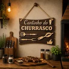 Decoração Área Gourmet Placa Churrasco MDF Parede Presente Masculino