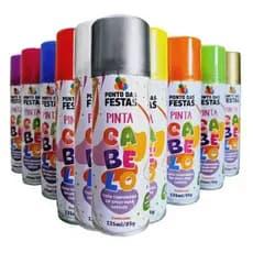 Kit 2 Tintas Spray Para Cabelo Carnaval Sprays Tinta Festa