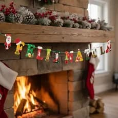 Faixa Feliz Natal Papai Noel Decoração De Natal 5 Metros