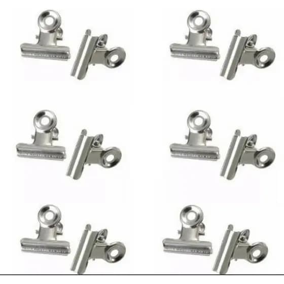 Kit 36 Presilhas aço P 22mm para  Porcelana, Fibra de Vidro, Acrigel.