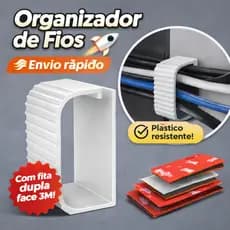 Organizador de Cabos Adesivo Dupla Face Fio Tomada