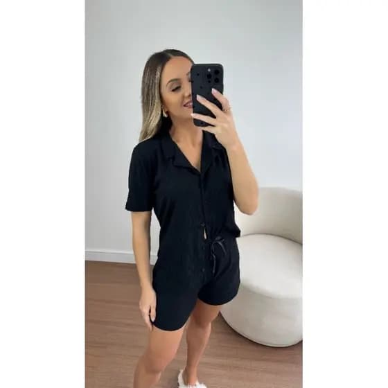 PIJAMA VERÃO AMERICANO CANELADO