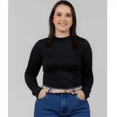 BLUSA PELUCIADINHA INVERNO GOLA ALTA