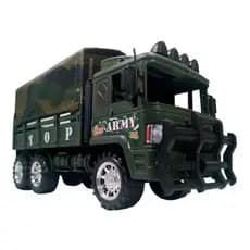 CAMINHÃO MILITAR GRANDE CAMUFLADO BRINQUEDO CARRO A FRICÇÃO GUERRA BLINDADO EXÉRCITO CÓD. 09