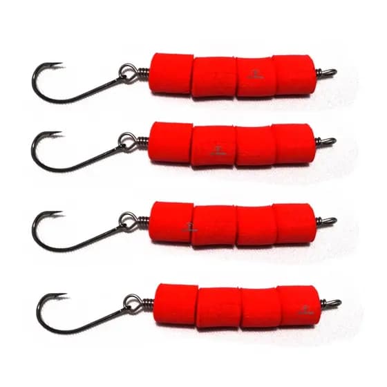 Kit 04 Salsicha Flutuante Flutuador para Pesca  + 02 Canudo