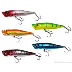 Isca Artificial Popper Superfície Pesca 9cm 13g para Traira Tucunaré Robalo