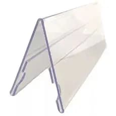 Porta Preço V 21x8cm Display Prisma Buffet Mesa 20 Peças