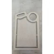 Gabarito Molde Para Petisqueira Personalizado Tabua M2 Mdf Cru 6mm 40x 26cm