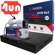 Kit Xvr Dvr 4C Gravador Full Hd Garen e 4 Câmeras Infraverme